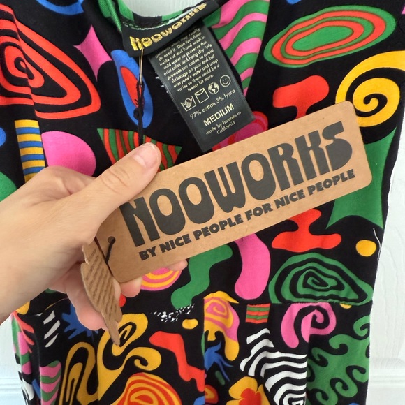 NWT Nooworks party mix vacation dress sz M - Picture 3 of 4